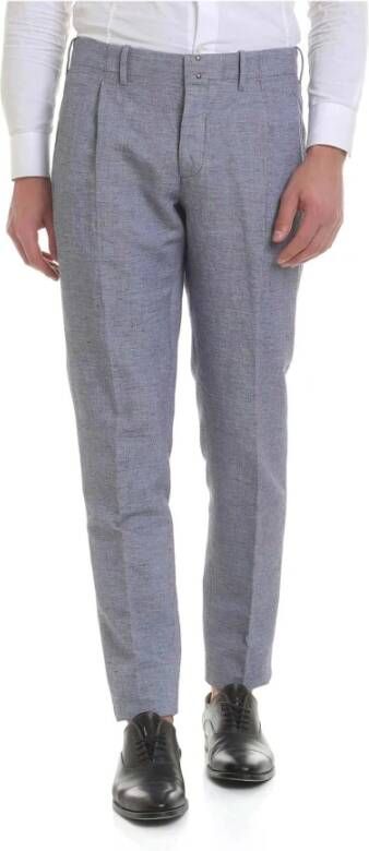 Incotex Trousers Blauw Heren