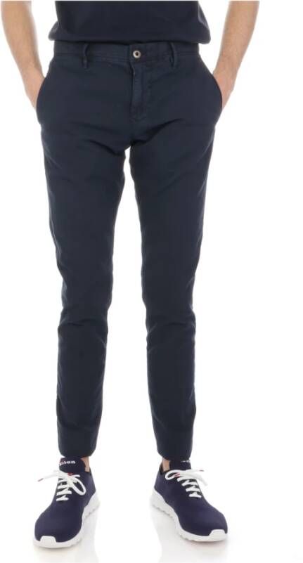 Incotex Trousers Blauw Heren