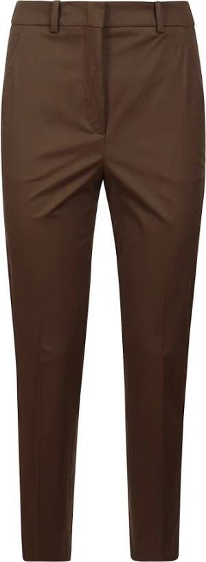 Incotex Cropped Trousers Brown Dames
