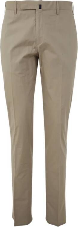 Incotex Venezia 1951 Summer Popeline Slim Fit broek Beige Heren