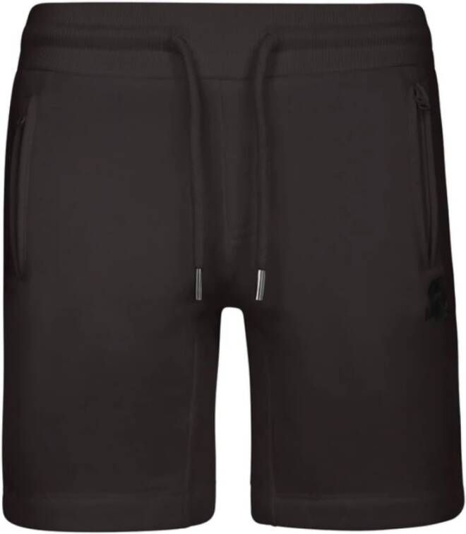 Invicta Katoenmix Sweat Bermuda Shorts Black Heren