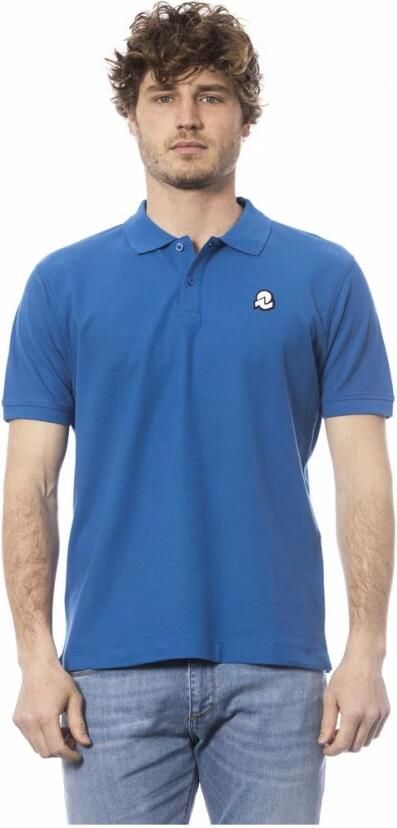 Invicta Blauw Katoenen Poloshirt Korte Mouw Blue Heren - Foto 3