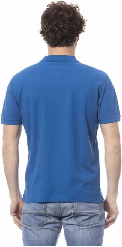Invicta Blauw Katoenen Poloshirt Korte Mouw Blue Heren