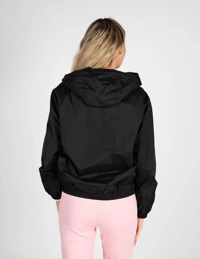 Invicta Eenvoudige Stijl Jas met Capuchon en Rits Black Dames - Foto 4