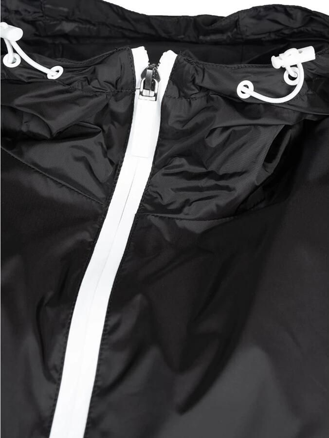 Invicta Eenvoudige Stijl Jas met Capuchon en Rits Black Heren - Foto 3