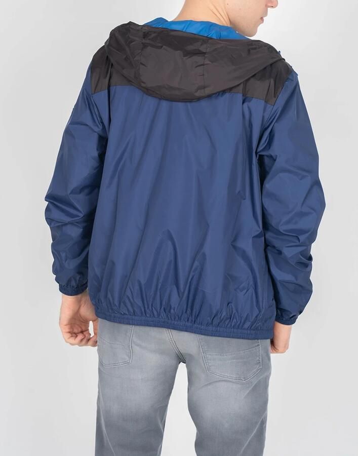 Invicta Eenvoudige Stijl Jas met Capuchon en Rits Blauw Heren - Foto 3