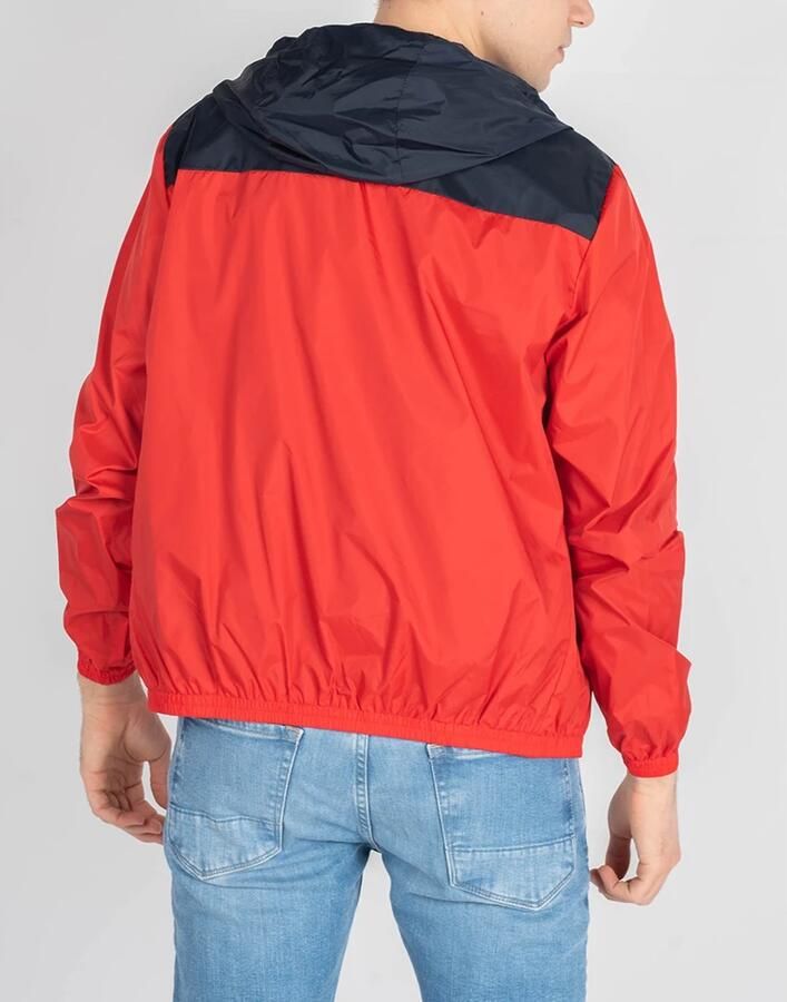 Invicta Eenvoudige Stijl Jas met Capuchon en Rits Rood Heren - Foto 2