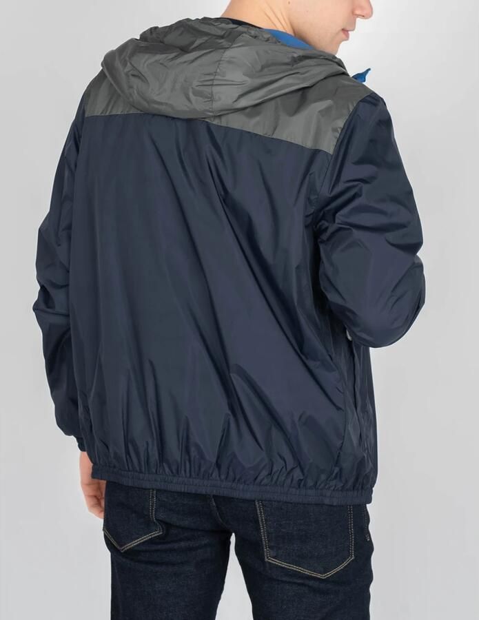 Invicta Eenvoudige Stijl Jas met Capuchon en Rits Grijs Heren - Foto 2