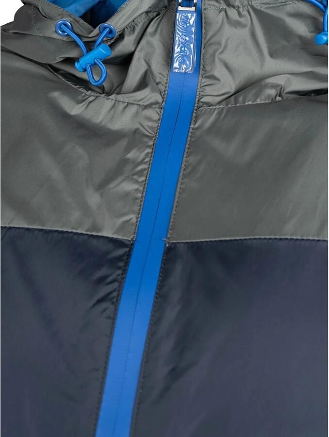 Invicta Eenvoudige Stijl Jas met Capuchon en Rits Grijs Heren - Foto 4