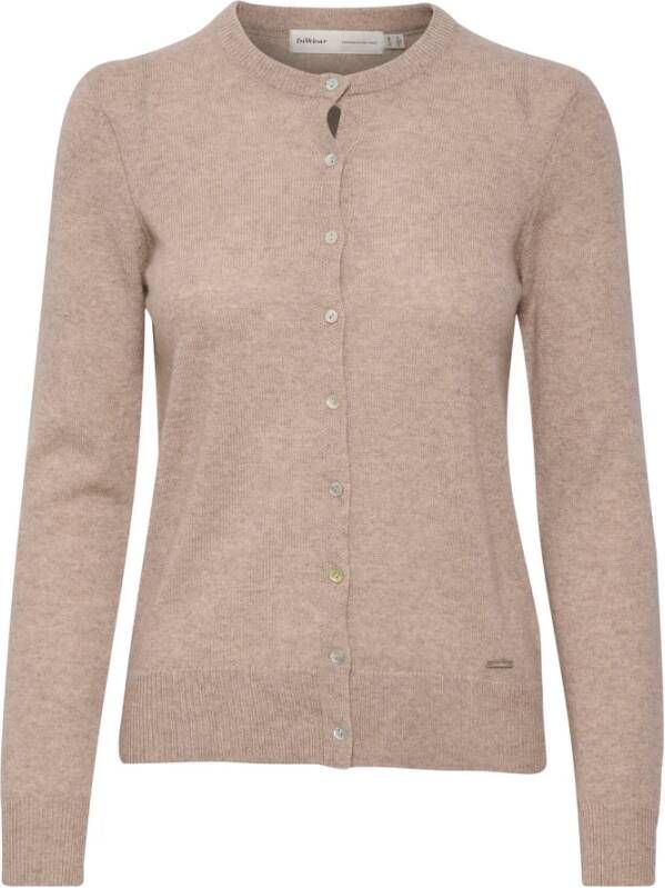 InWear Beige Melange Cashmere Vest Beige Dames