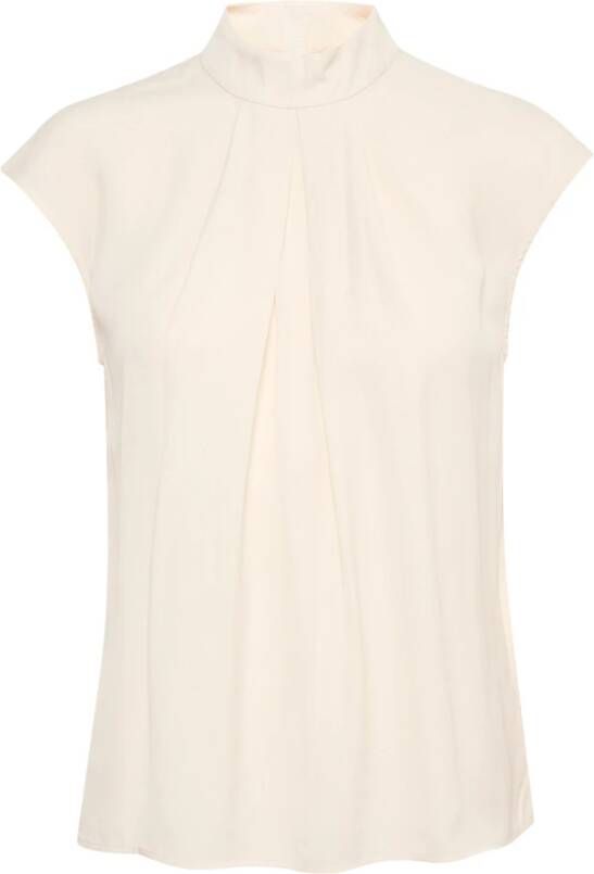 InWear Elegante Gedrapeerde Top White Dames