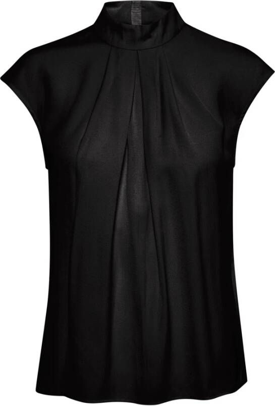 InWear Elegante Gedrapeerde Top in Zwart Black Dames