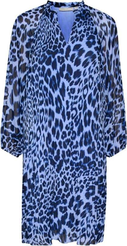 InWear Korte Jurk Kjoler 30108690 Blue Motion Leo Blue Dames