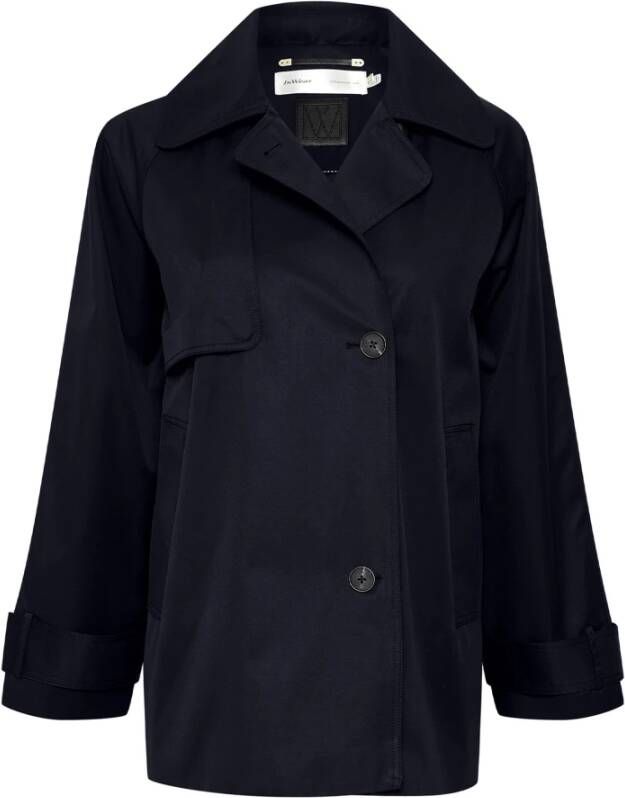InWear Blauwe Jas met Cool Paneeldetail Blue Dames