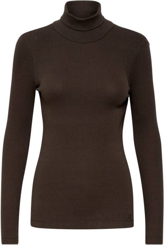 InWear Eenvoudige Rollneck LS Top Americano Bruin Dames