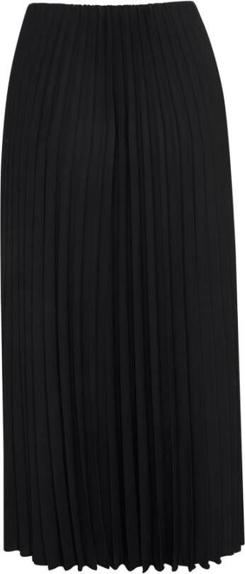 InWear Elegante Geplooide Midi Rok Zwart Dames