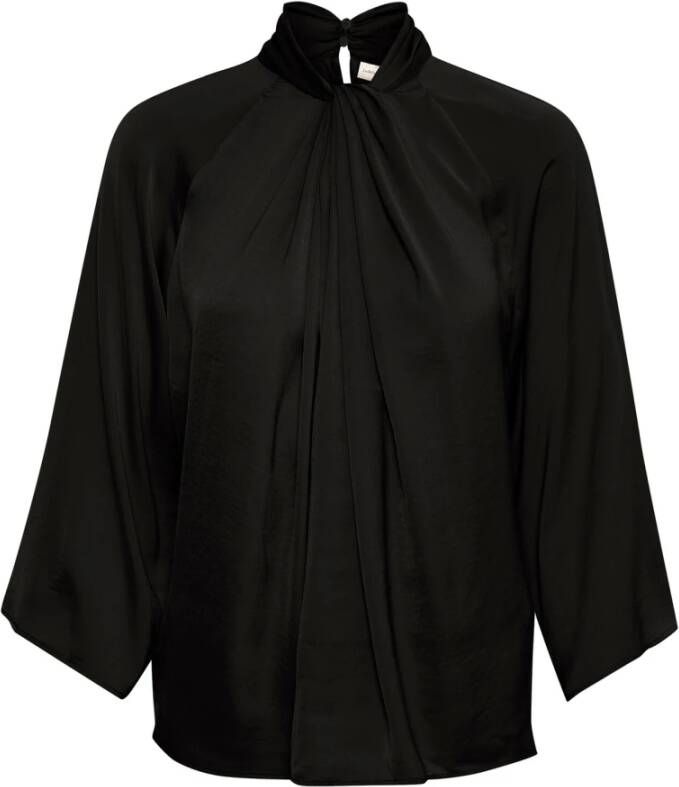 InWear Elegante Knoopdetail Blouse Zwart Dames