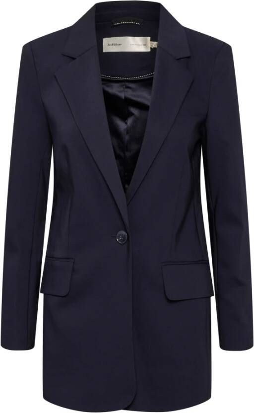 InWear Elegante Lange Blazer Blauw Dames