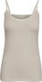 InWear Krijt Mouwloze Top Finesse Stijl Beige Dames - Thumbnail 1