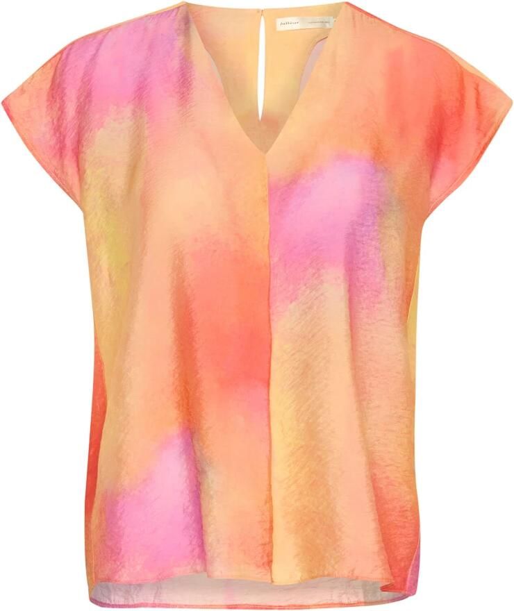 InWear Abstract Print Top Blouse Sky Lights Multicolor Dames - Foto 2