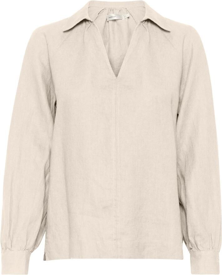 InWear Linnen Blouse Haze Melange Beige Dames - Foto 5