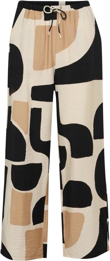 InWear Neutral Soft Blocks Wijde Pijp Broek Multicolor Dames - Foto 5