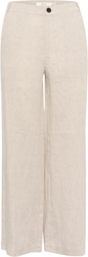 InWear Relaxte Linnen Broek Haze Melange Beige Dames