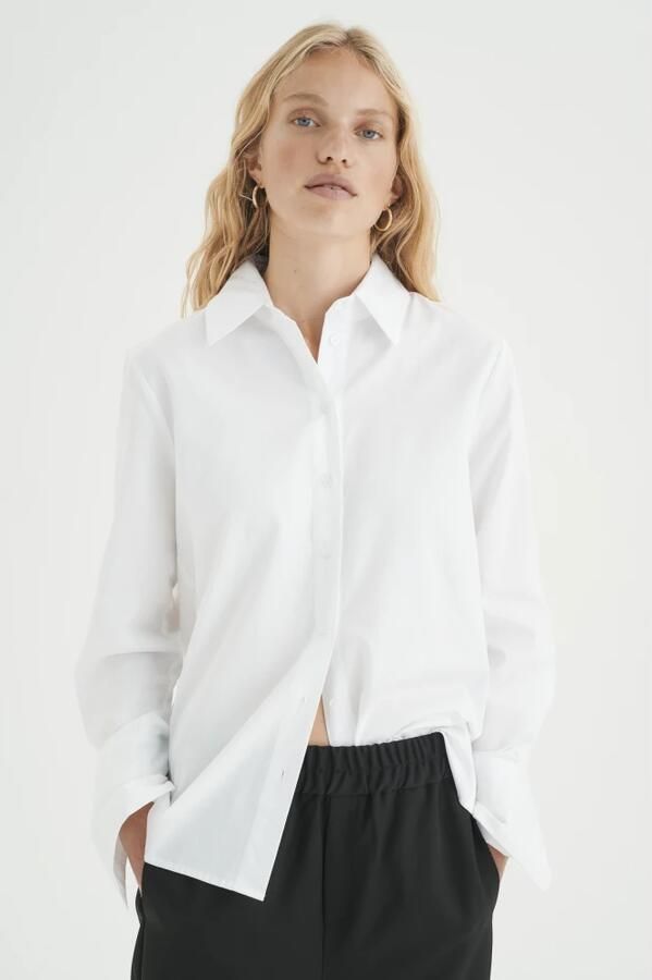 InWear Wijdvallend Wit Overhemd Verhoog je Stijl White Dames - Foto 2