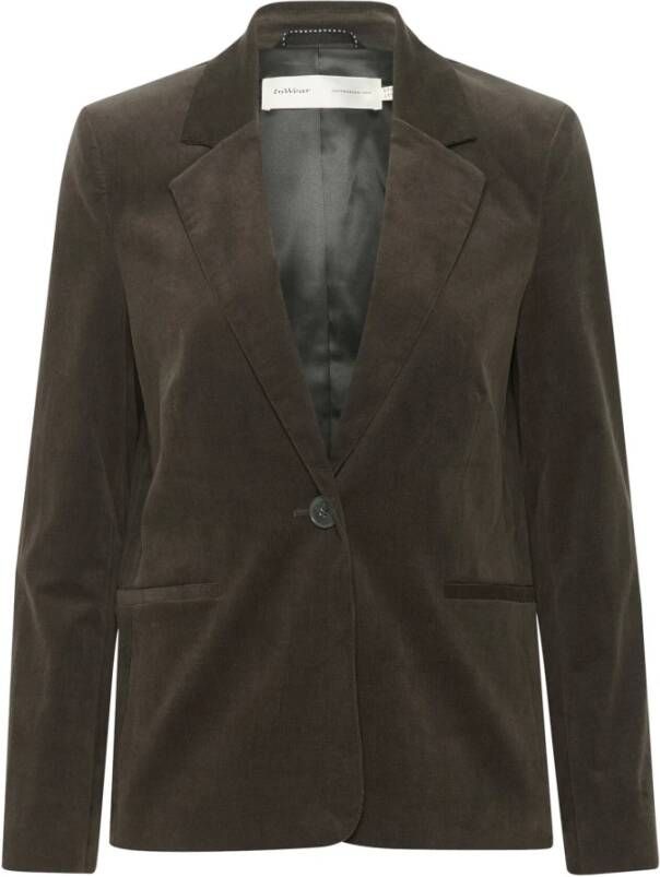 InWear Klassieke Blazerjas in Dark Beetle Bruin Dames