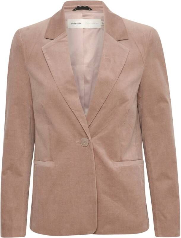 InWear Klassieke Blazerjas in Mocha Grey Beige Dames