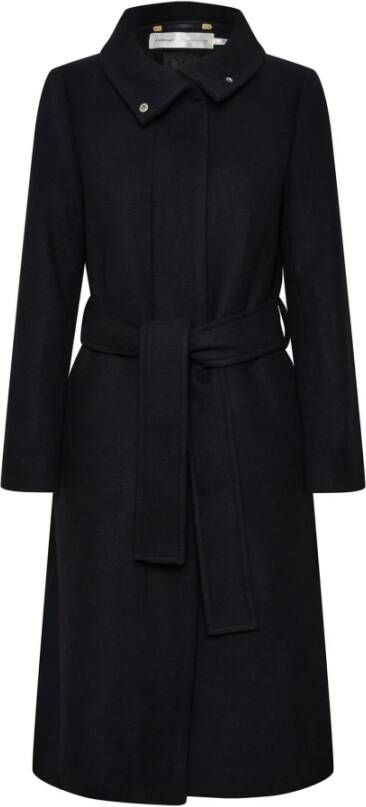 InWear Klassieke Funnel Coat Zwart Dames