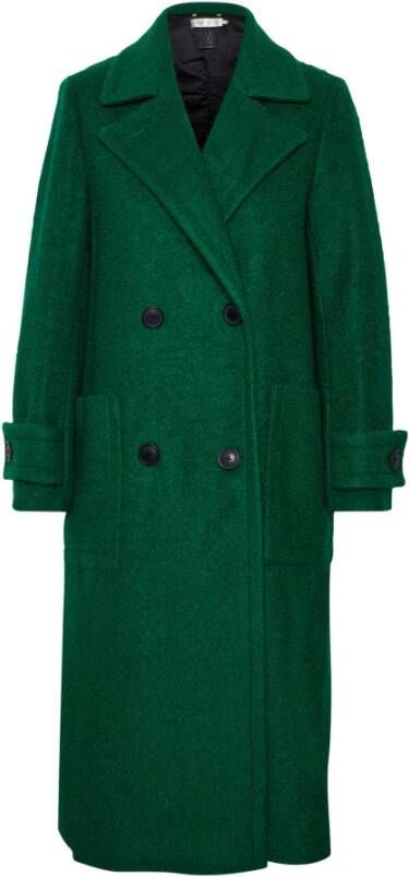 InWear Klassieke Jas met Lange Mouwen en Grote Zakken Groen Dames