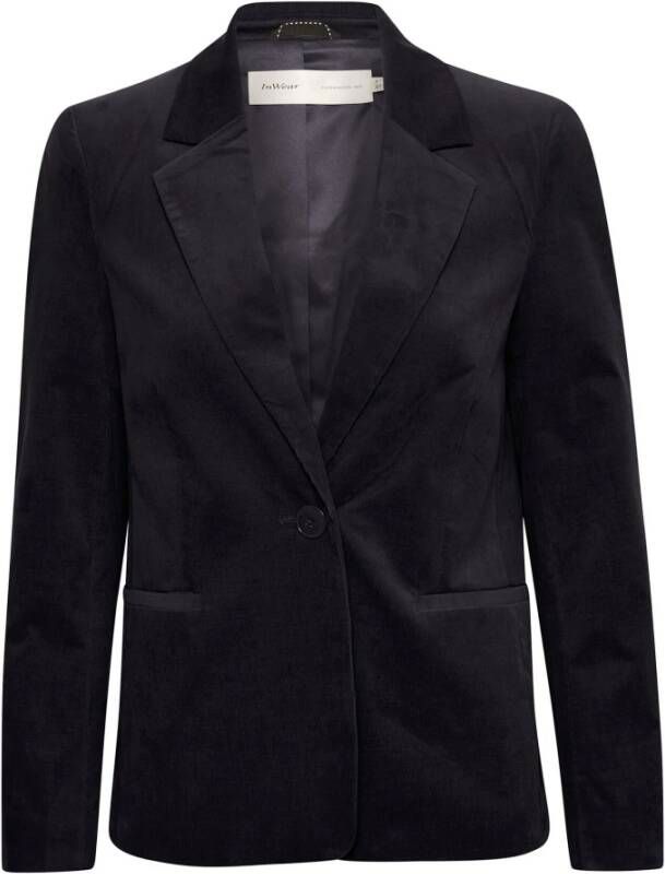 InWear Klassieke Marineblauwe Blazerjas Blauw Dames