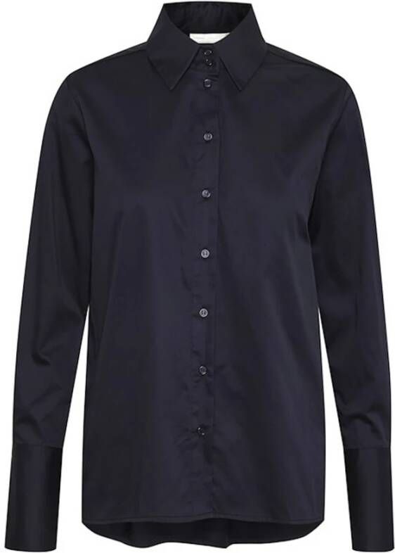 InWear Klassieke Stijlvolle Vexiw Shirt Bluser 30105986 Marine Blue Blauw Dames