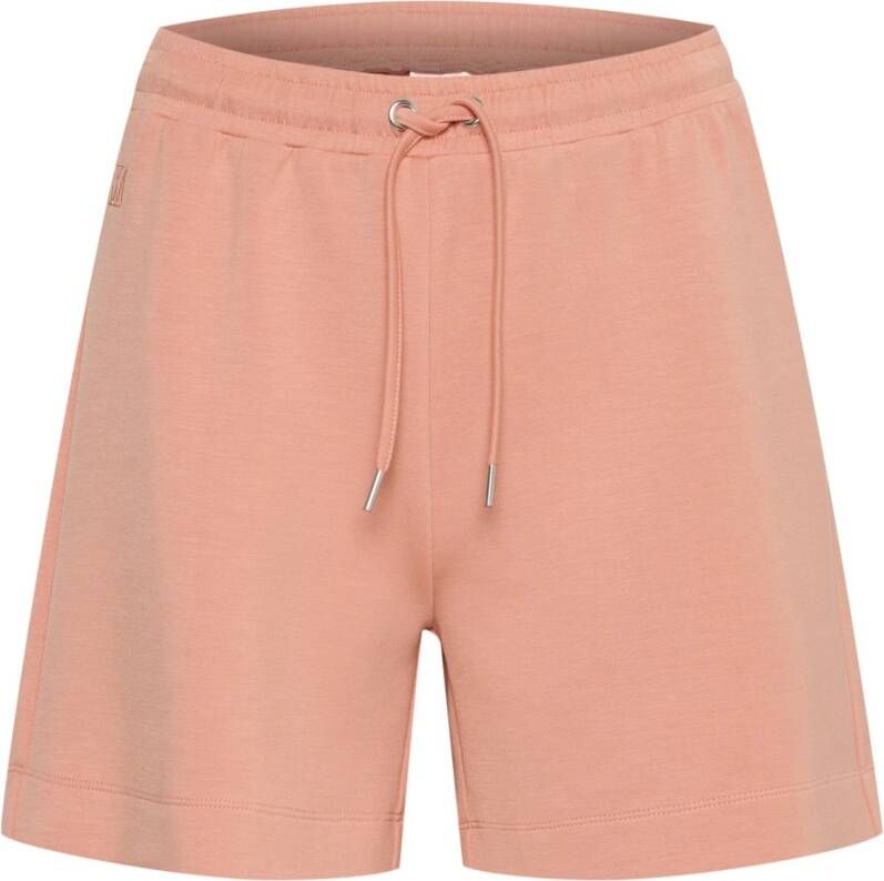 InWear Korte Shorts Relaxte pasvorm Midden-dij lengte Pink Dames