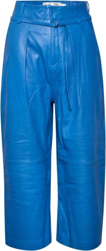 InWear Leren broeken Blauw Dames