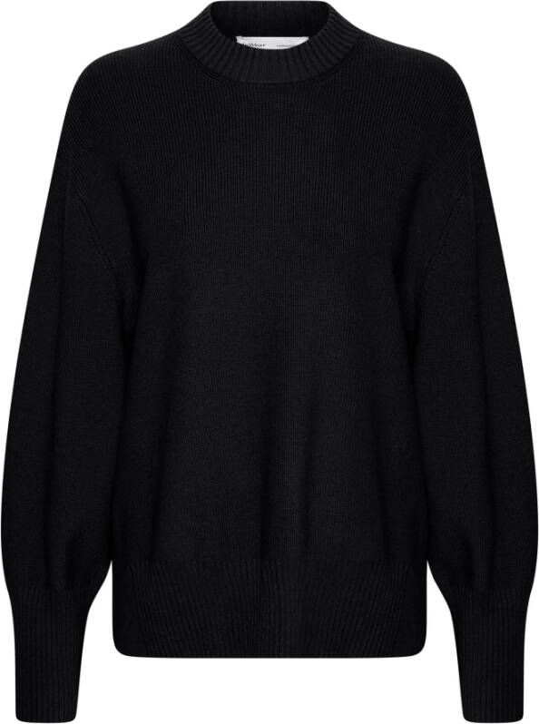 InWear Luxe Zwarte Gebreide Trui Zwart Dames