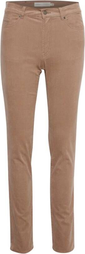 InWear Mocha Grey Klassieke Fit Jeans Beige Dames