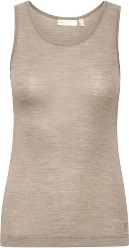 InWear Mouwloos topje Beige Dames