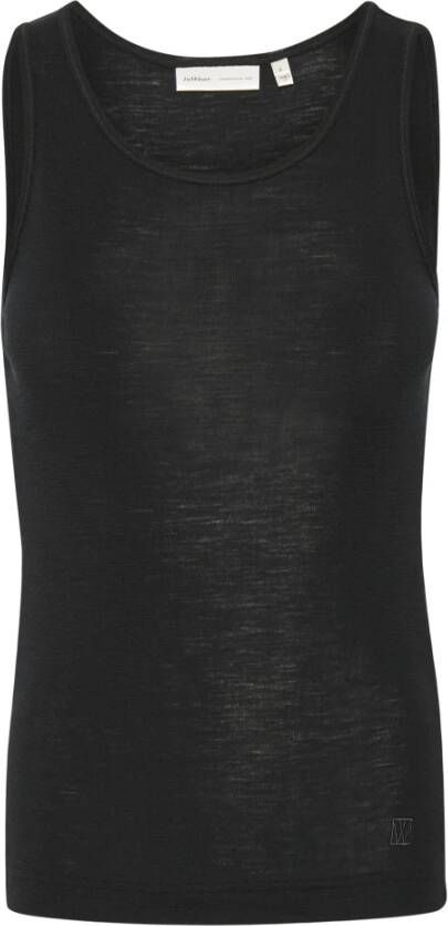 InWear Mouwloze Top Slim Fit Black Dames