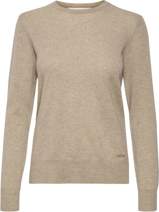 InWear Ronde Hals Gebreide Kleding Beige Dames