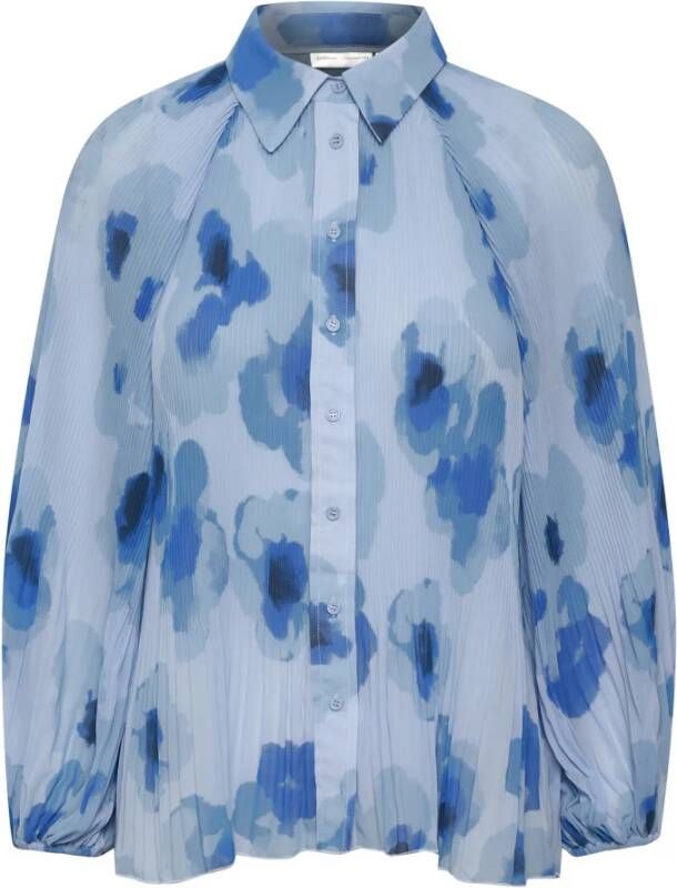 InWear Desdraiw Overhemdblouse Blauwe Poëtische Bloem Blue Dames