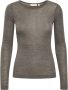 InWear Slim Fit Langemouw Top Bruin Dames - Thumbnail 1