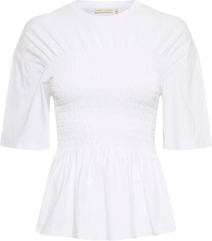 InWear Stijlvolle Smock T-Shirt in Puur Wit White Dames