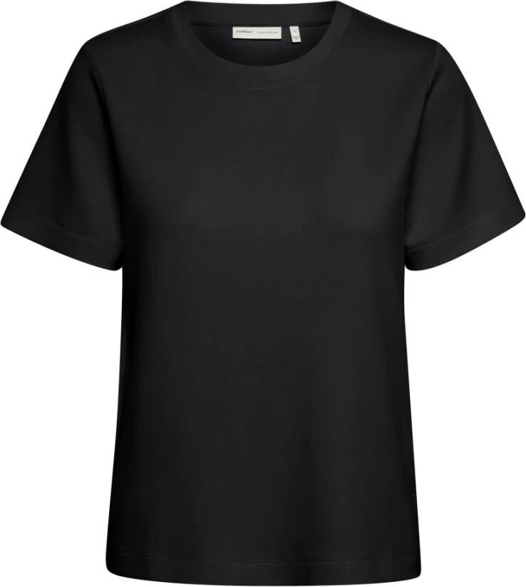 InWear Ruimvallend Boven Elleboog T-Shirt Black Dames