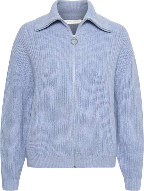 InWear V-hals gebreide kleding Blauw Dames