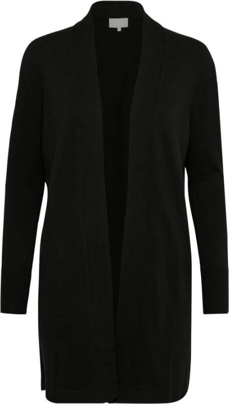InWear Lange Open Cardigan 30100787 Zwart Black Dames