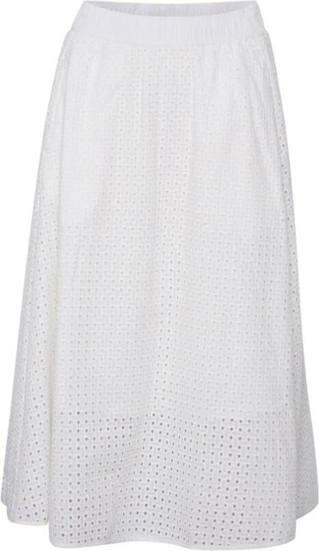 InWear Whisper White Midi Rok White Dames