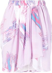 IRO Ashbur draped mini skirt Roze Dames