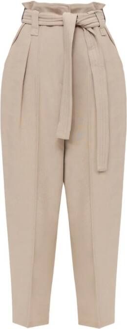 IRO Trousers with tie detail Beige Dames